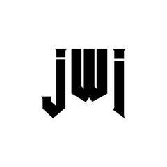 JWI letter logo design for technology company. JWI logo design black and white color combination. JWI logo, JWI vector, JWI design, JWI icon, JWI alphabet. JWI typography logo design.