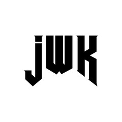 JWK letter logo design for technology company. JWK logo design black and white color combination. JWK logo, JWK vector, JWK design, JWK icon, JWK alphabet. JWK typography logo design.