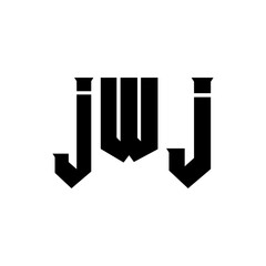 JWJ letter logo design for technology company. JWJ logo design black and white color combination. JWJ logo, JWJ vector, JWJ design, JWJ icon, JWJ alphabet. JWJ typography logo design.