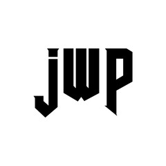 JWP letter logo design for technology company. JWP logo design black and white color combination. JWP logo, JWP vector, JWP design, JWP icon, JWP alphabet. JWP typography logo design.