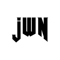 JWN letter logo design for technology company. JWN logo design black and white color combination. JWN logo, JWN vector, JWN design, JWN icon, JWN alphabet. JWN typography logo design.