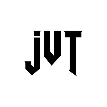 JVT letter logo design for technology company. JVT logo design black and white color combination. JVT logo, JVT vector, JVT design, JVT icon, JVT alphabet. JVT typography logo design.