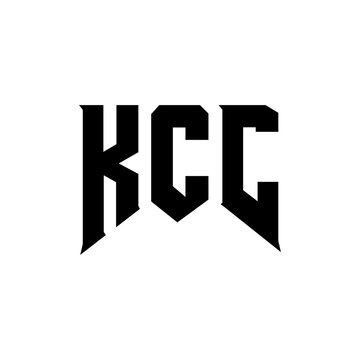 KCC letter logo design for technology company. KCC logo design black and white color combination. KCC logo, KCC vector, KCC design, KCC icon, KCC alphabet. KCC typography logo design.