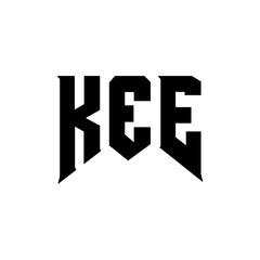 KEE letter logo design for technology company. KEE logo design black and white color combination. KEE logo, KEE vector, KEE design, KEE icon, KEE alphabet. KEE typography logo design.
