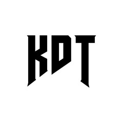 KDT letter logo design for technology company. KDT logo design black and white color combination. KDT logo, KDT vector, KDT design, KDT icon, KDT alphabet. KDT typography logo design.