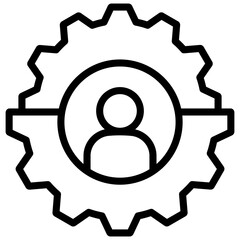  Management Outline Icon