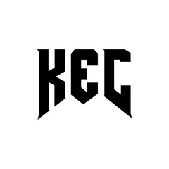 KEC letter logo design for technology company. KEC logo design black and white color combination. KEC logo, KEC vector, KEC design, KEC icon, KEC alphabet. KEC typography logo design.