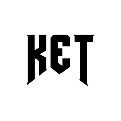 KET letter logo design for technology company. KET logo design black and white color combination. KET logo, KET vector, KET design, KET icon, KET alphabet. KET typography logo design.