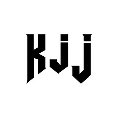 KJJ letter logo design for technology company. KJJ logo design black and white color combination. KJJ logo, KJJ vector, KJJ design, KJJ icon, KJJ alphabet. KJJ typography logo design.