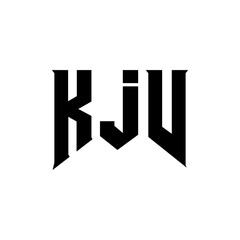 KJV letter logo design for technology company. KJV logo design black and white color combination. KJV logo, KJV vector, KJV design, KJV icon, KJV alphabet. KJV typography logo design.