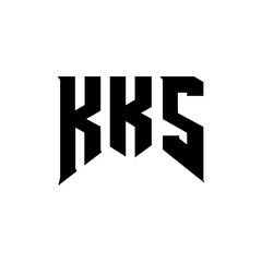 KKS letter logo design for technology company. KKS logo design black and white color combination. KKS logo, KKS vector, KKS design, KKS icon, KKS alphabet. KKS typography logo design.