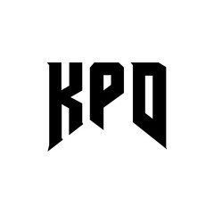 KPD letter logo design for technology company. KPD logo design black and white color combination. KPD logo, KPD vector, KPD design, KPD icon, KPD alphabet. KPD typography logo design.