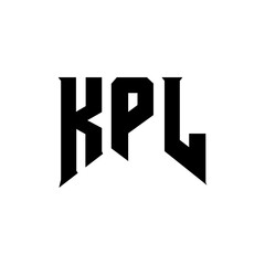 KPL letter logo design for technology company. KPL logo design black and white color combination. KPL logo, KPL vector, KPL design, KPL icon, KPL alphabet. KPL typography logo design.