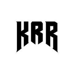 KRR letter logo design for technology company. KRR logo design black and white color combination. KRR logo, KRR vector, KRR design, KRR icon, KRR alphabet. KRR typography logo design.