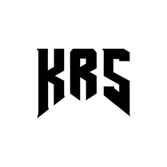 KRS letter logo design for technology company. KRS logo design black and white color combination. KRS logo, KRS vector, KRS design, KRS icon, KRS alphabet. KRS typography logo design.