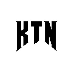 KTN letter logo design for technology company. KTN logo design black and white color combination. KTN logo, KTN vector, KTN design, KTN icon, KTN alphabet. KTN typography logo design.