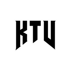 KTV letter logo design for technology company. KTV logo design black and white color combination. KTV logo, KTV vector, KTV design, KTV icon, KTV alphabet. KTV typography logo design.
