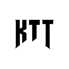 KTT letter logo design for technology company. KTT logo design black and white color combination. KTT logo, KTT vector, KTT design, KTT icon, KTT alphabet. KTT typography logo design.
