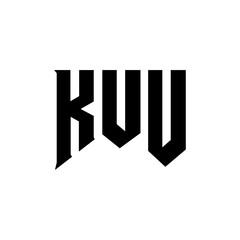 KUU letter logo design for technology company. KUU logo design black and white color combination. KUU logo, KUU vector, KUU design, KUU icon, KUU alphabet. KUU typography logo design.