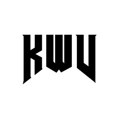 KWV letter logo design for technology company. KWV logo design black and white color combination. KWV logo, KWV vector, KWV design, KWV icon, KWV alphabet. KWV typography logo design.