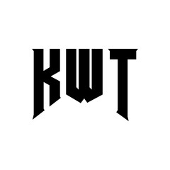 KWT letter logo design for technology company. KWT logo design black and white color combination. KWT logo, KWT vector, KWT design, KWT icon, KWT alphabet. KWT typography logo design.