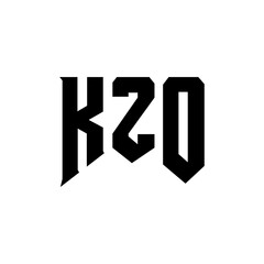 KZO letter logo design for technology company. KZO logo design black and white color combination. KZO logo, KZO vector, KZO design, KZO icon, KZO alphabet. KZO typography logo design.