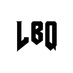 LBQ letter logo design for technology company. LBQ logo design black and white color combination. LBQ logo, LBQ vector, LBQ design, LBQ icon, LBQ alphabet. LBQ typography logo design.