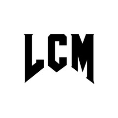 LCM letter logo design for technology company. LCM logo design black and white color combination. LCM logo, LCM vector, LCM design, LCM icon, LCM alphabet. LCM typography logo design.