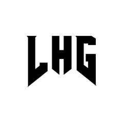 LHG letter logo design for technology company. LHG logo design black and white color combination. LHG logo, LHG vector, LHG design, LHG icon, LHG alphabet. LHG typography logo design.