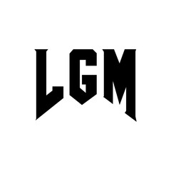 LGM letter logo design for technology company. LGM logo design black and white color combination. LGM logo, LGM vector, LGM design, LGM icon, LGM alphabet. LGM typography logo design.