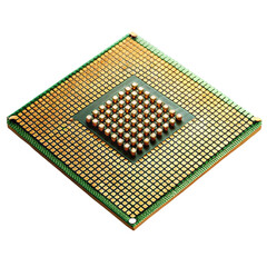 computer processor isolated on white background