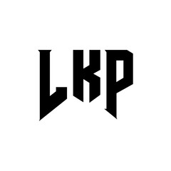 LKP letter logo design for technology company. LKP logo design black and white color combination. LKP logo, LKP vector, LKP design, LKP icon, LKP alphabet. LKP typography logo design.
