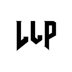 LLP letter logo design for technology company. LLP logo design black and white color combination. LLP logo, LLP vector, LLP design, LLP icon, LLP alphabet. LLP typography logo design.