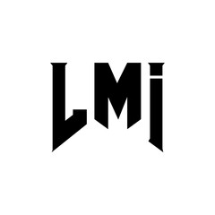 LMI letter logo design for technology company. LMI logo design black and white color combination. LMI logo, LMI vector, LMI design, LMI icon, LMI alphabet. LMI typography logo design.