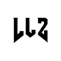 LLZ letter logo design for technology company. LLZ logo design black and white color combination. LLZ logo, LLZ vector, LLZ design, LLZ icon, LLZ alphabet. LLZ typography logo design.