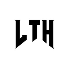 LTH letter logo design for technology company. LTH logo design black and white color combination. LTH logo, LTH vector, LTH design, LTH icon, LTH alphabet. LTH typography logo design.