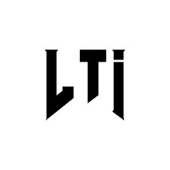 LTI letter logo design for technology company. LTI logo design black and white color combination. LTI logo, LTI vector, LTI design, LTI icon, LTI alphabet. LTI typography logo design.