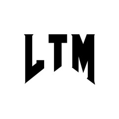 LTM letter logo design for technology company. LTM logo design black and white color combination. LTM logo, LTM vector, LTM design, LTM icon, LTM alphabet. LTM typography logo design.
