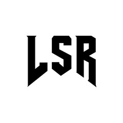 LSR letter logo design for technology company. LSR logo design black and white color combination. LSR logo, LSR vector, LSR design, LSR icon, LSR alphabet. LSR typography logo design.