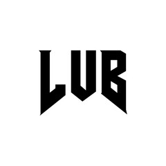 LUB letter logo design for technology company. LUB logo design black and white color combination. LUB logo, LUB vector, LUB design, LUB icon, LUB alphabet. LUB typography logo design.