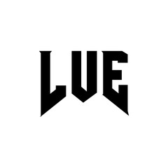 LUE letter logo design for technology company. LUE logo design black and white color combination. LUE logo, LUE vector, LUE design, LUE icon, LUE alphabet. LUE typography logo design.