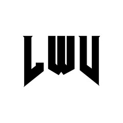 LWV letter logo design for technology company. LWV logo design black and white color combination. LWV logo, LWV vector, LWV design, LWV icon, LWV alphabet. LWV typography logo design.