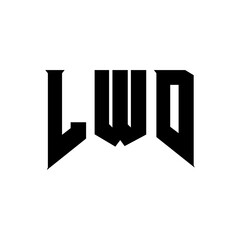 LWD letter logo design for technology company. LWD logo design black and white color combination. LWD logo, LWD vector, LWD design, LWD icon, LWD alphabet. LWD typography logo design.