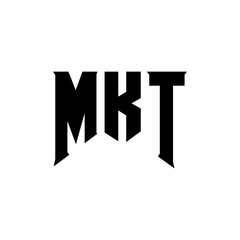 MKT letter logo design for technology company. MKT logo design black and white color combination. MKT logo, MKT vector, MKT design, MKT icon, MKT alphabet. MKT typography logo design.