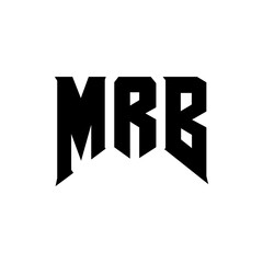 MRB letter logo design for technology company. MRB logo design black and white color combination. MRB logo, MRB vector, MRB design, MRB icon, MRB alphabet. MRB typography logo design.