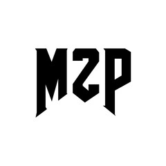 MZP letter logo design for technology company. MZP logo design black and white color combination. MZP logo, MZP vector, MZP design, MZP icon, MZP alphabet. MZP typography logo design.
