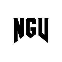 NGV letter logo design for technology company. NGV logo design black and white color combination. NGV logo, NGV vector, NGV design, NGV icon, NGV alphabet. NGV typography logo design.