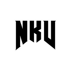 NKV letter logo design for technology company. NKV logo design black and white color combination. NKV logo, NKV vector, NKV design, NKV icon, NKV alphabet. NKV typography logo design.