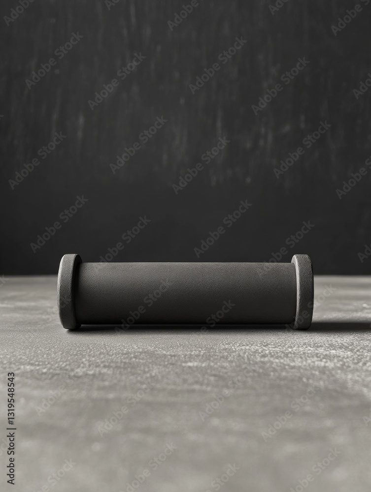 Poster fitness roller positioned on flat surface emphasizing minimalist design and spacious layout great fo