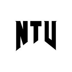 NTV letter logo design for technology company. NTV logo design black and white color combination. NTV logo, NTV vector, NTV design, NTV icon, NTV alphabet. NTV typography logo design.